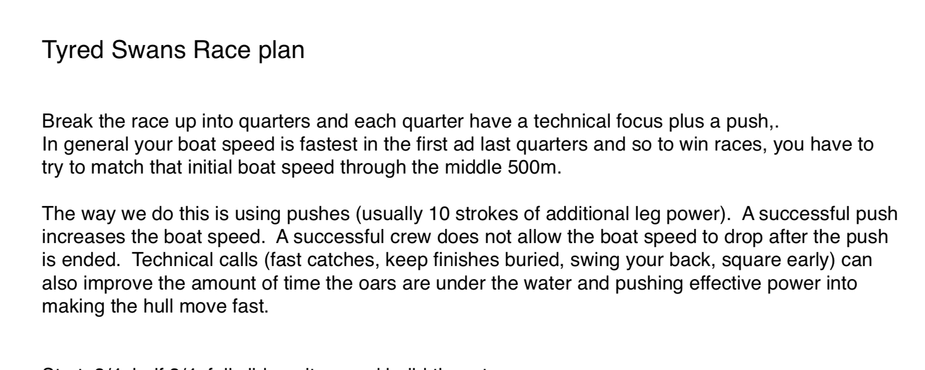 Steering a rowing boat