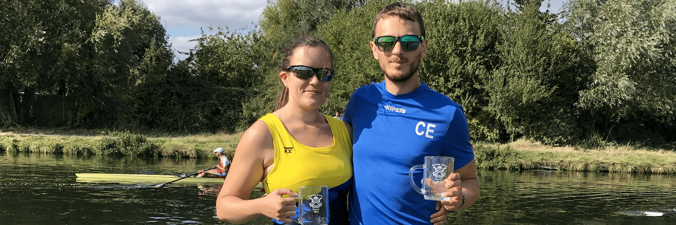 Cambridge Autumn, masters rowing, Masters A 2x, Mixed double rowing,
