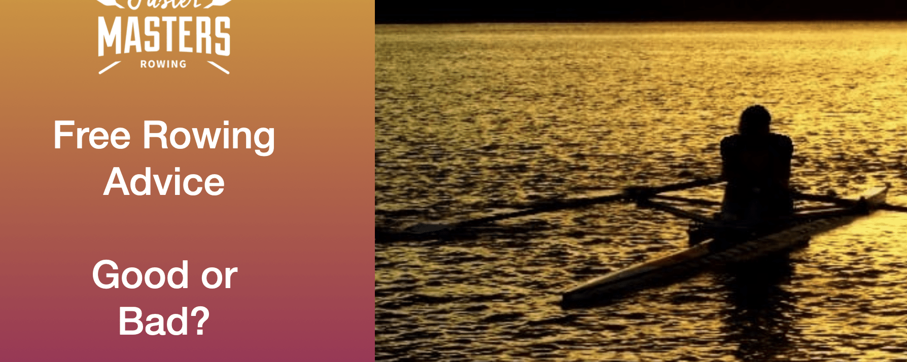 Free masters rowing advice