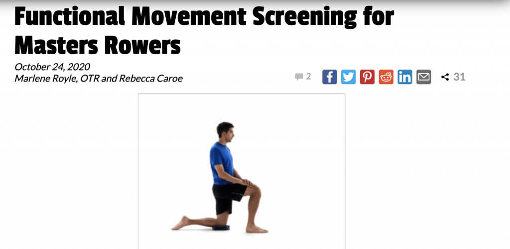 functional movement, stretching rowing, rowers masters flexibility