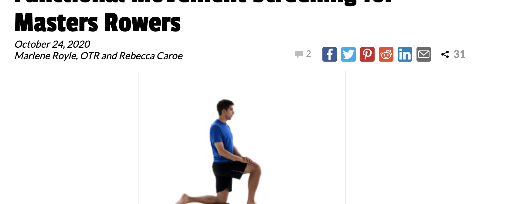 Functional Movement Screening for Rowing