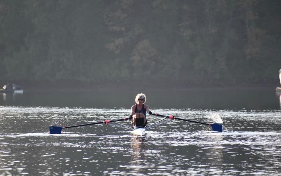 women 1x, masters rower, single scull