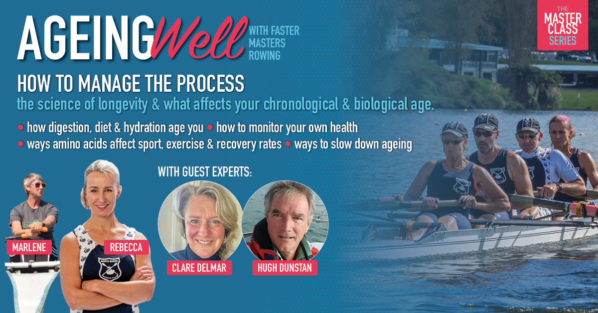 Ageing Well webinar, how to row and age well with Clare Delmar and Hugh Dunstan