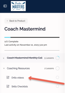 Where to find coach resources in Module