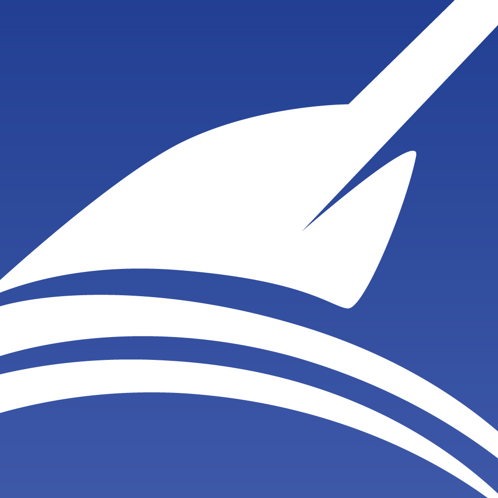 Blue and white oar logo for Crew Nerd